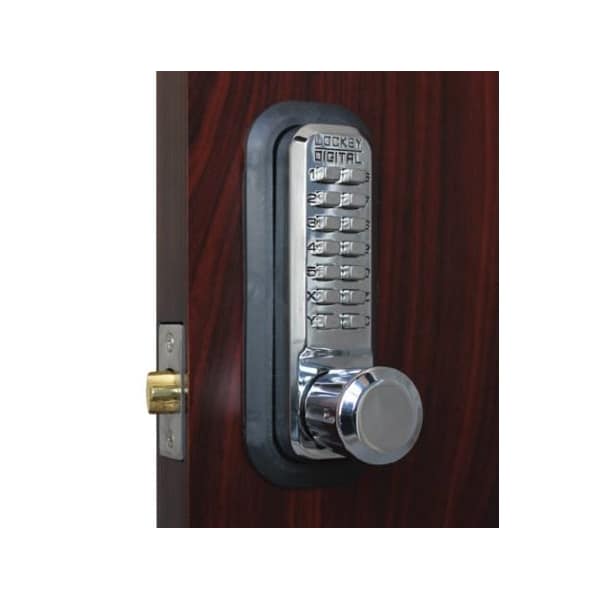 Mechanical Keyless Lock W/ Passage Double Combination Bright Chrome
